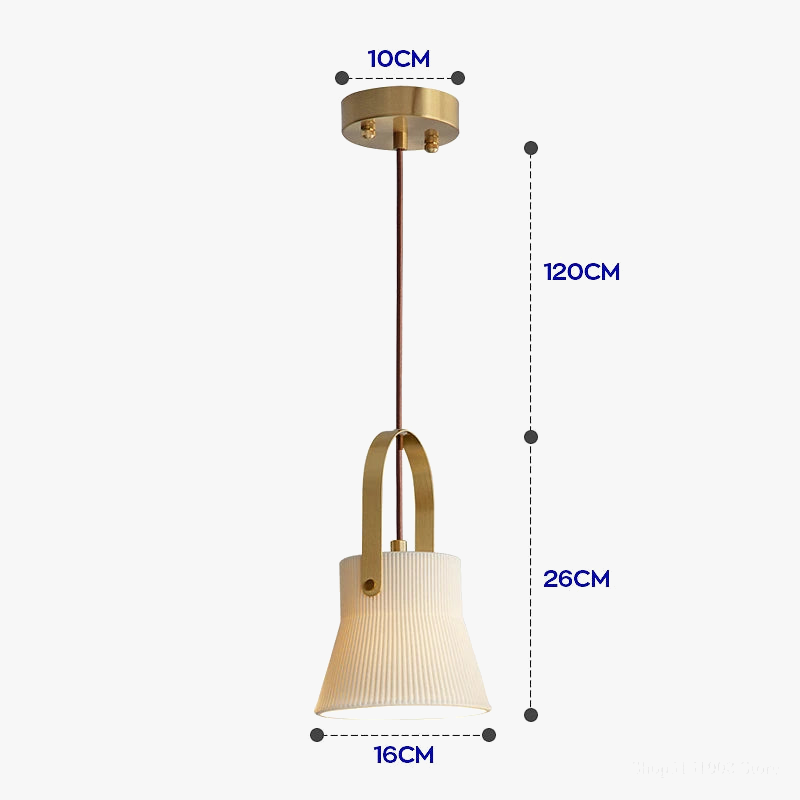 Suspension céramique design de plusieurs formes