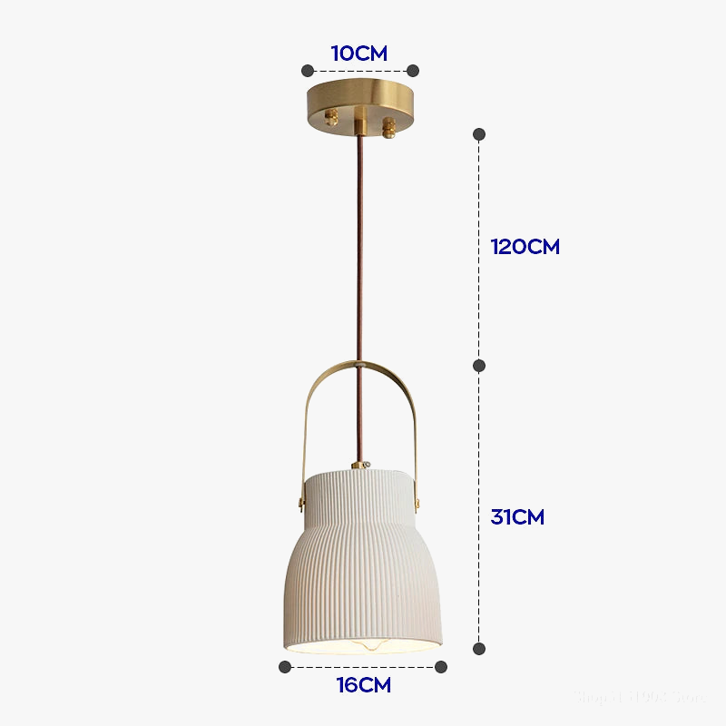 Suspension céramique design de plusieurs formes