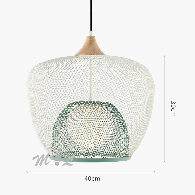 suspension cage à oiseaux style nordique luminaire moderne décor industriel