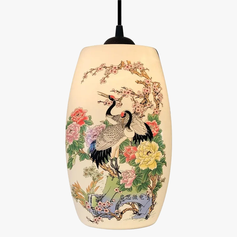 Suspension chinoise en céramique