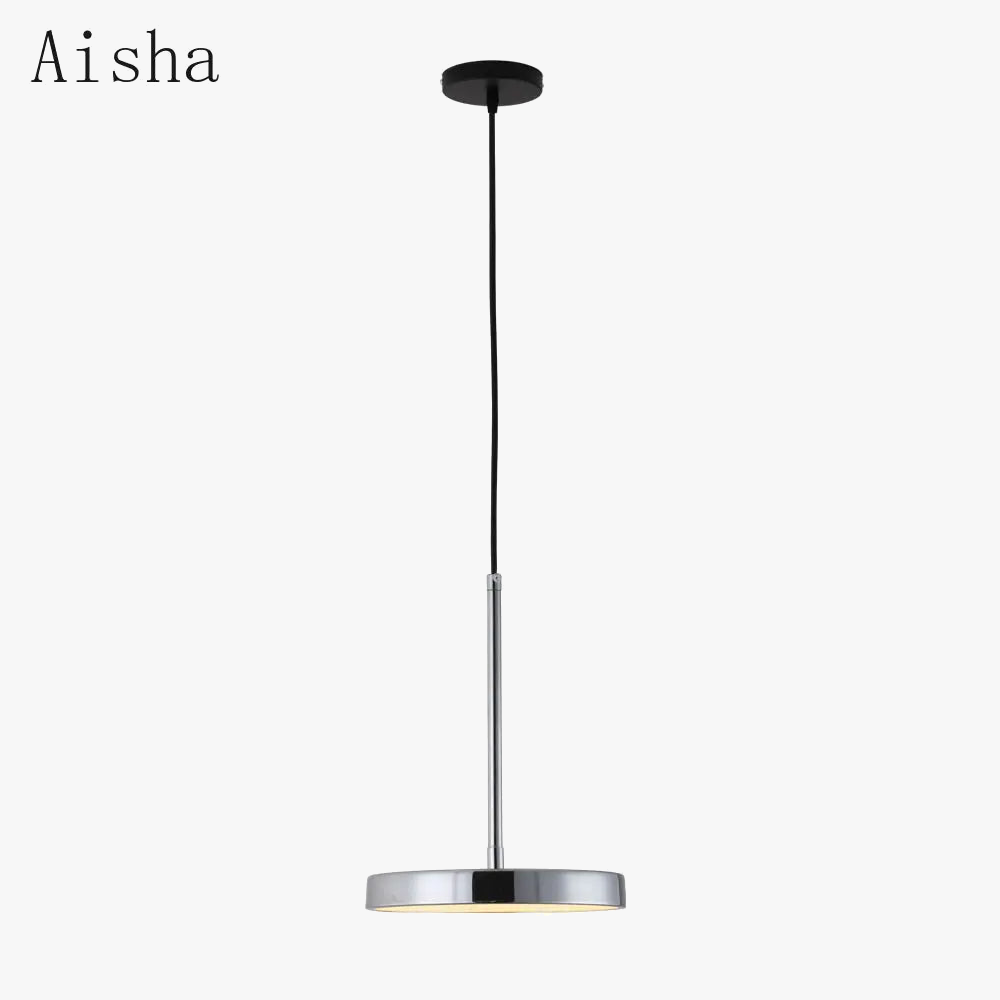 suspension circulaire en fer au design nordique élégant pour intérieur