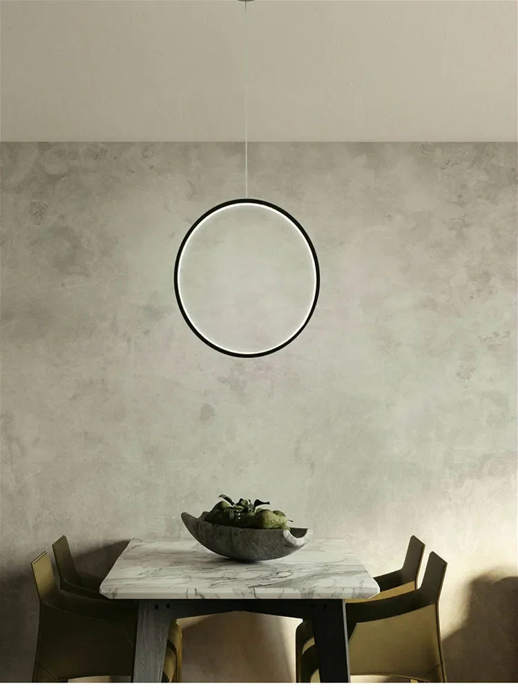 suspension circulaire à led pour intérieur moderne