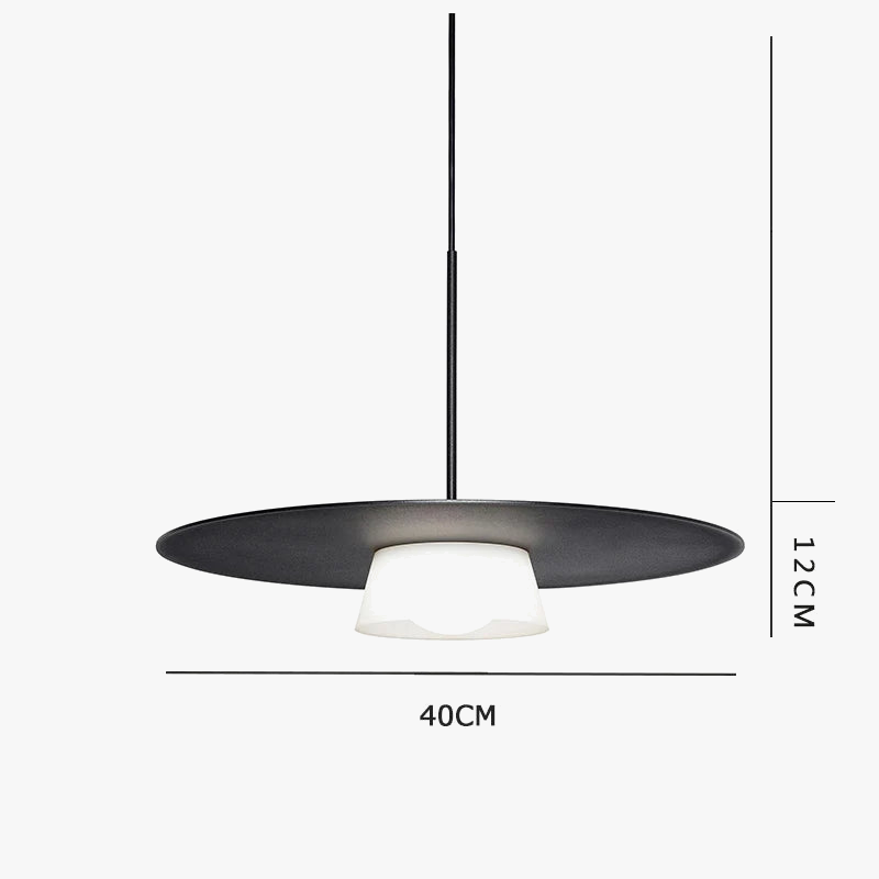 suspension circulaire minimaliste pour café et restaurant