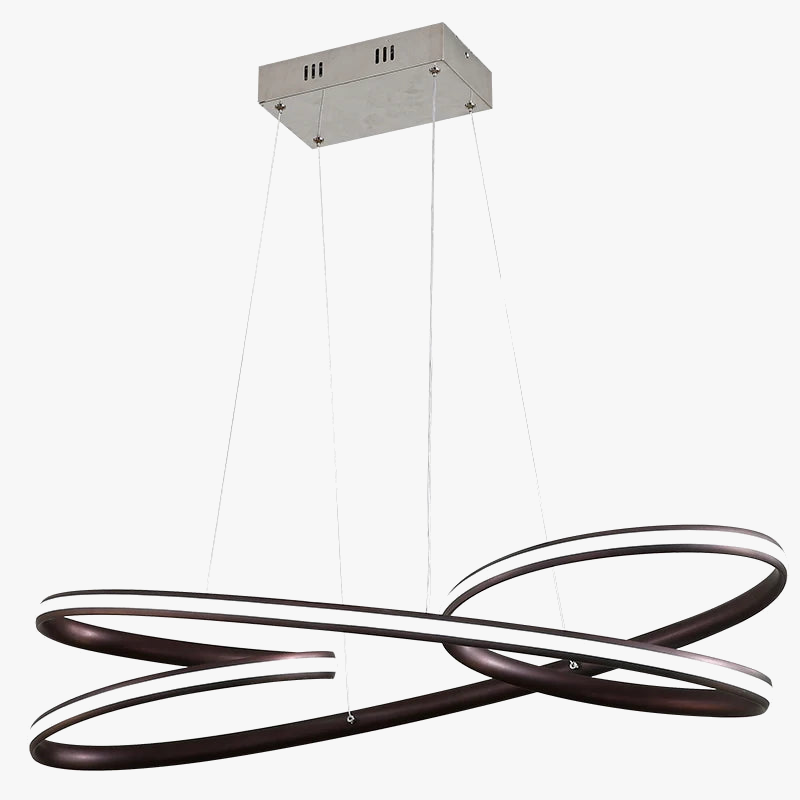 suspension circulaire nordique à led avec intensité variable