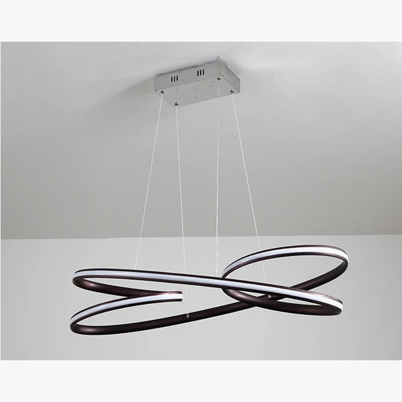 suspension circulaire nordique à led avec intensité variable