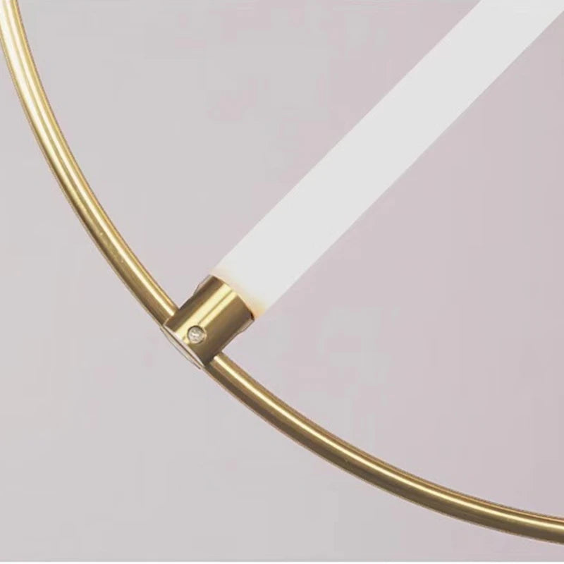 suspension circulaire post-moderne créative luxe design élégant