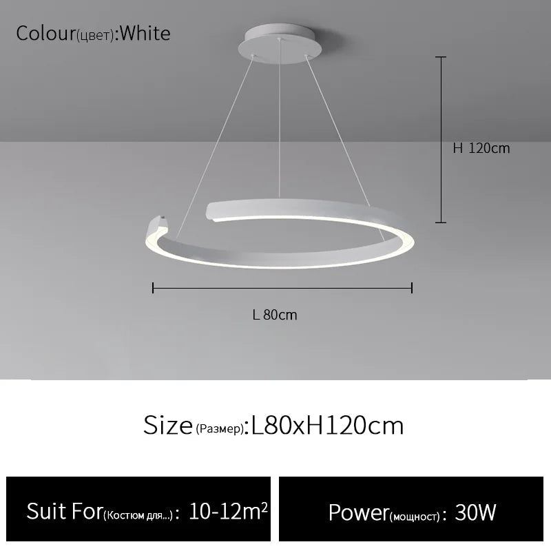 Suspension circulaire simple et moderne
