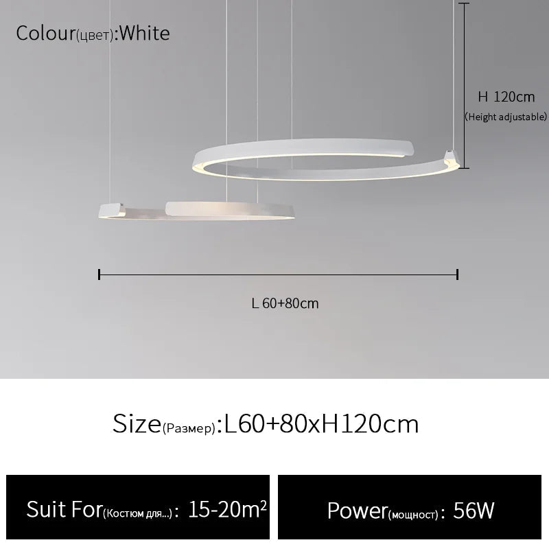 Suspension circulaire simple et moderne