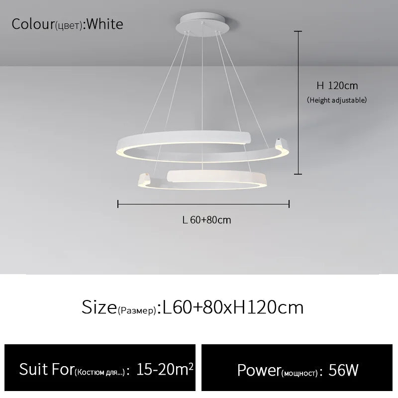 Suspension circulaire simple et moderne