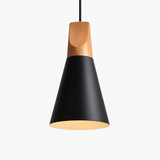 Suspension conique en bois (plusieurs couleurs)