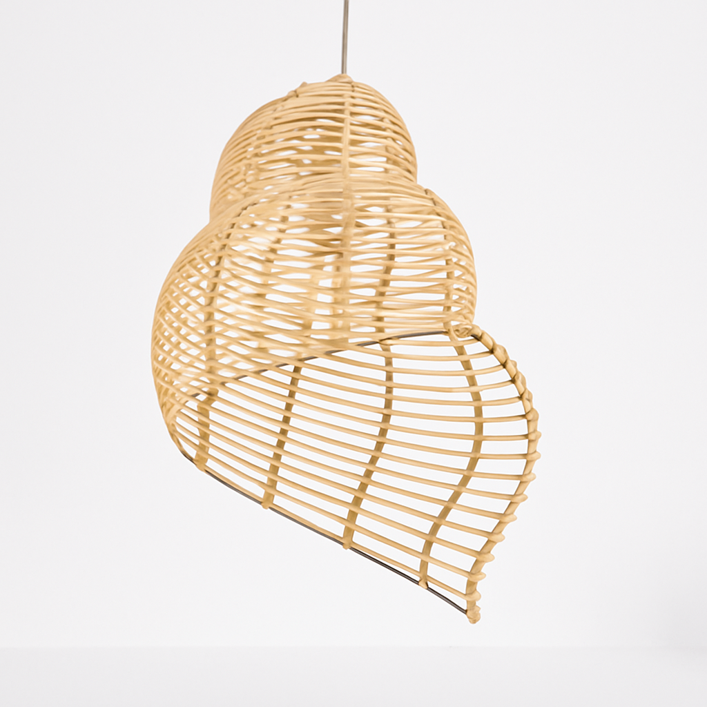 Suspension coquillage spirale en bois Pastoral