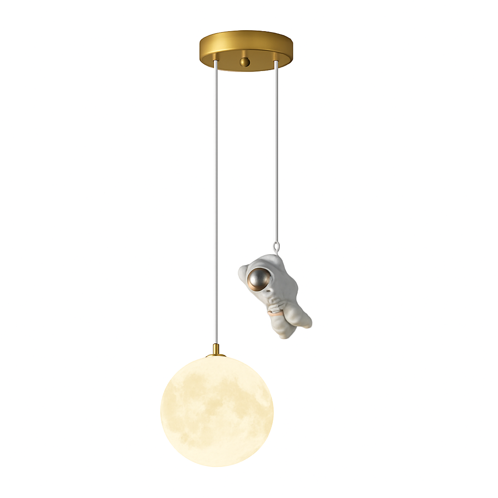 suspension créative astronaute pour chambre d'enfants décorative à led