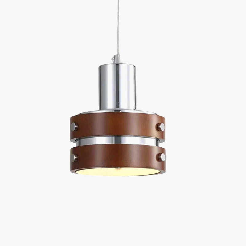 suspension créative en bois chromé et métal pour intérieur