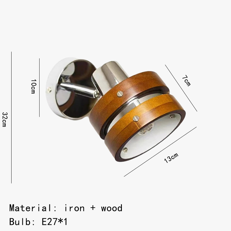 suspension créative en bois chromé et métal pour intérieur