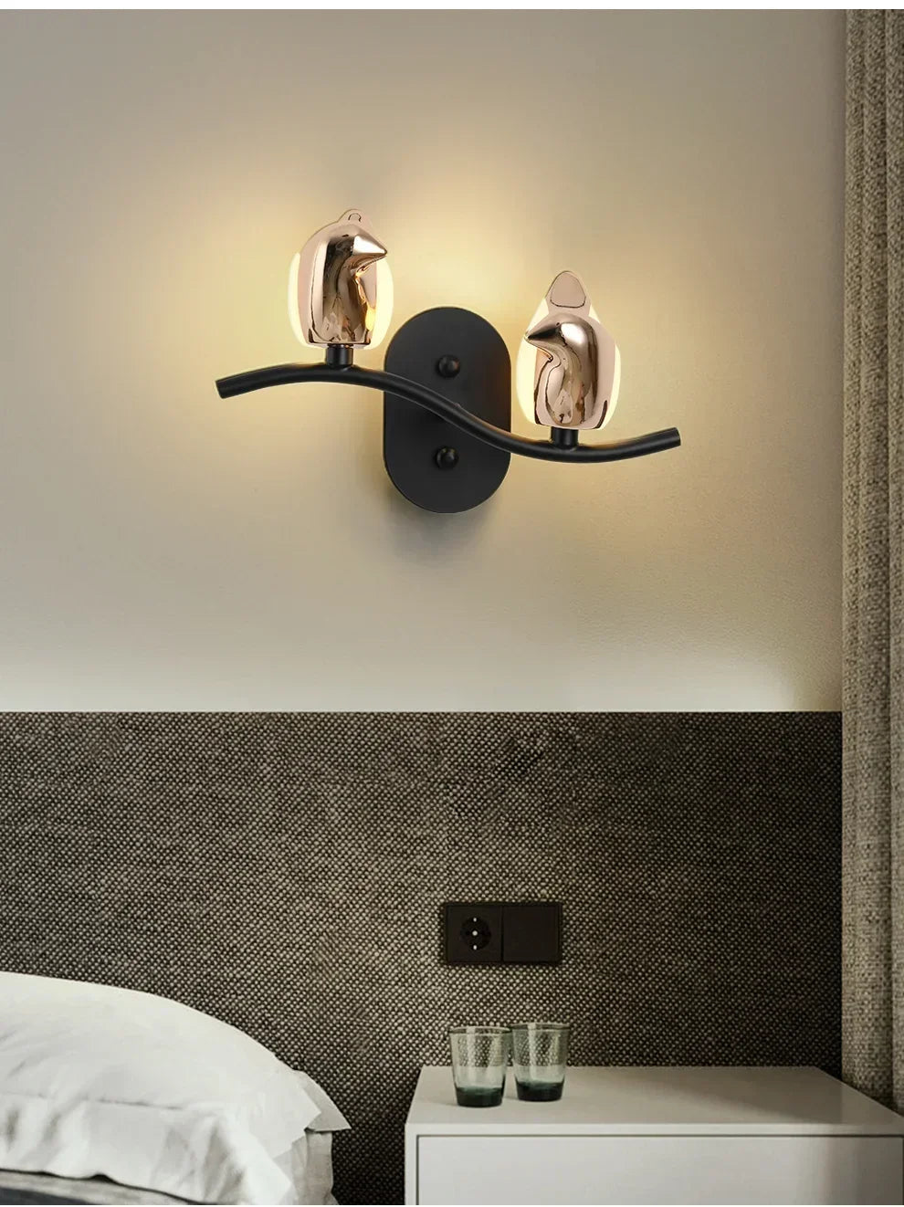 suspension créative en forme d'oiseau pour décoration moderne
