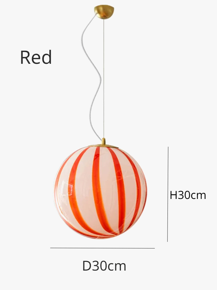 suspension créative en forme de boule de bonbon décorative à LED