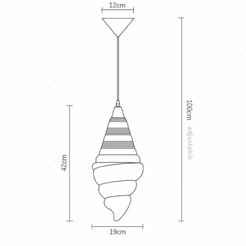 suspension créative en forme de crème glacée moderne