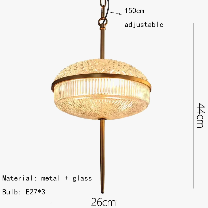 suspension créative en verre de champagne en métal doré 3000k