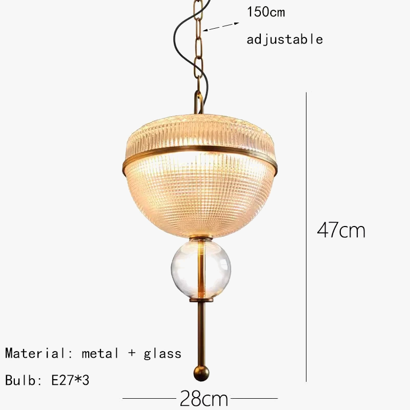 suspension créative en verre de champagne en métal doré 3000k