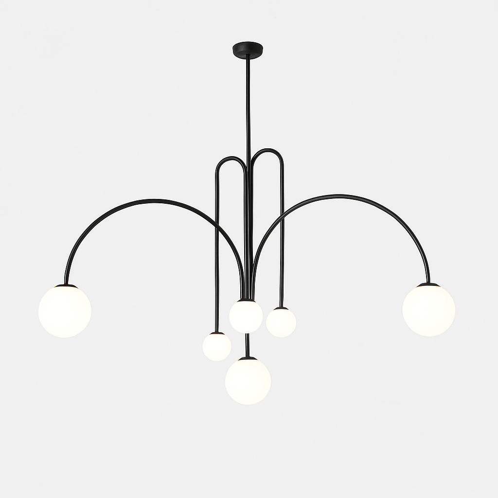 suspension créative en verre pour décoration intérieure moderne