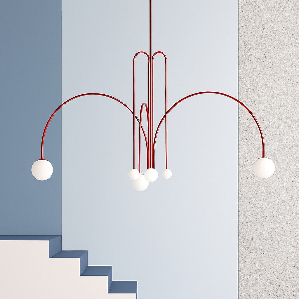 suspension créative en verre pour décoration intérieure moderne