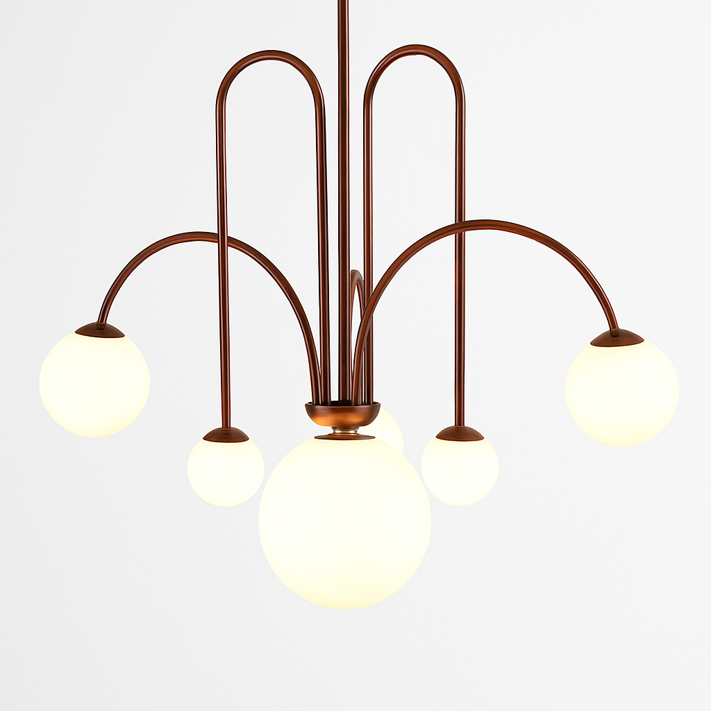 suspension créative en verre pour décoration intérieure moderne