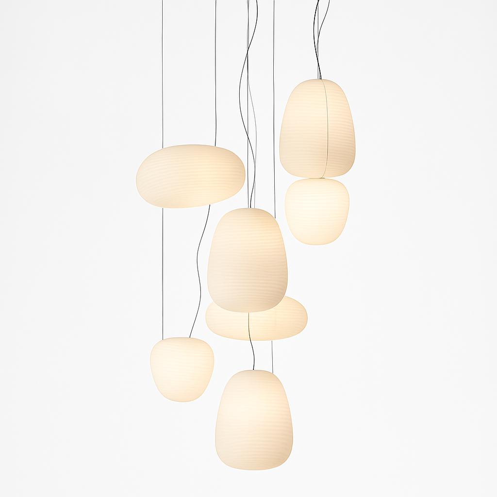 suspension créative en verre pour décoration intérieure moderne