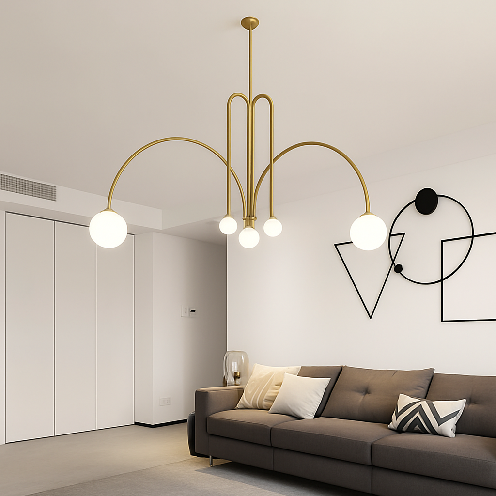 suspension créative en verre pour décoration intérieure moderne