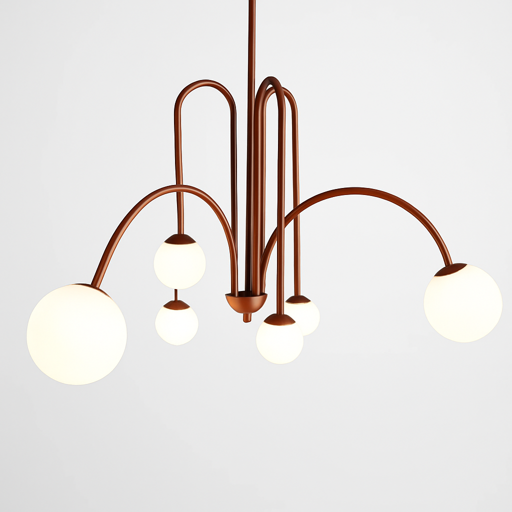 suspension créative en verre pour décoration intérieure moderne