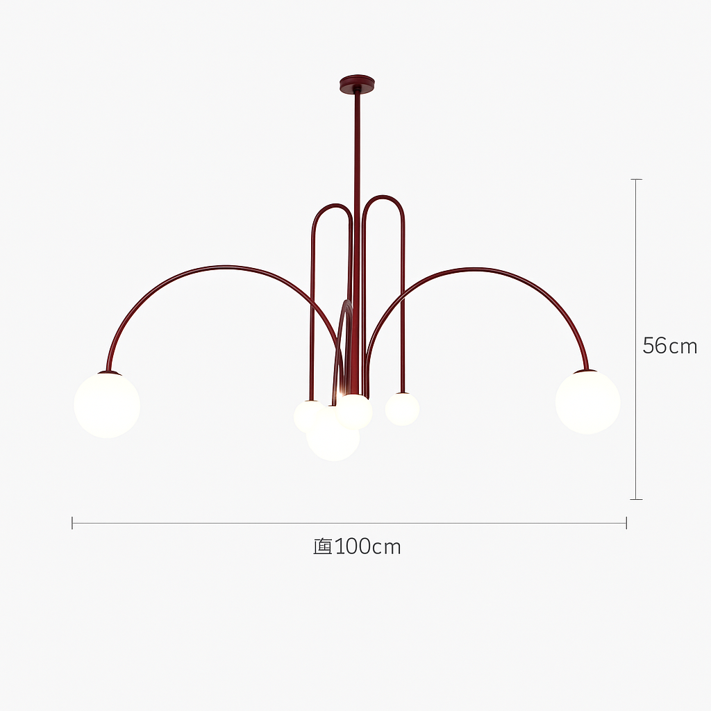 suspension créative en verre pour décoration intérieure moderne