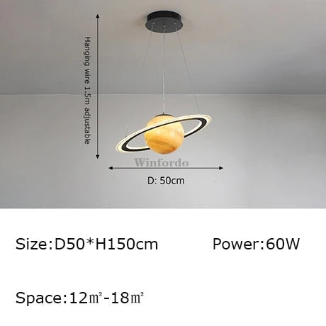 suspension créative terre lune football design original