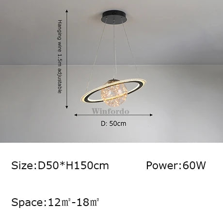 suspension créative terre lune football design original