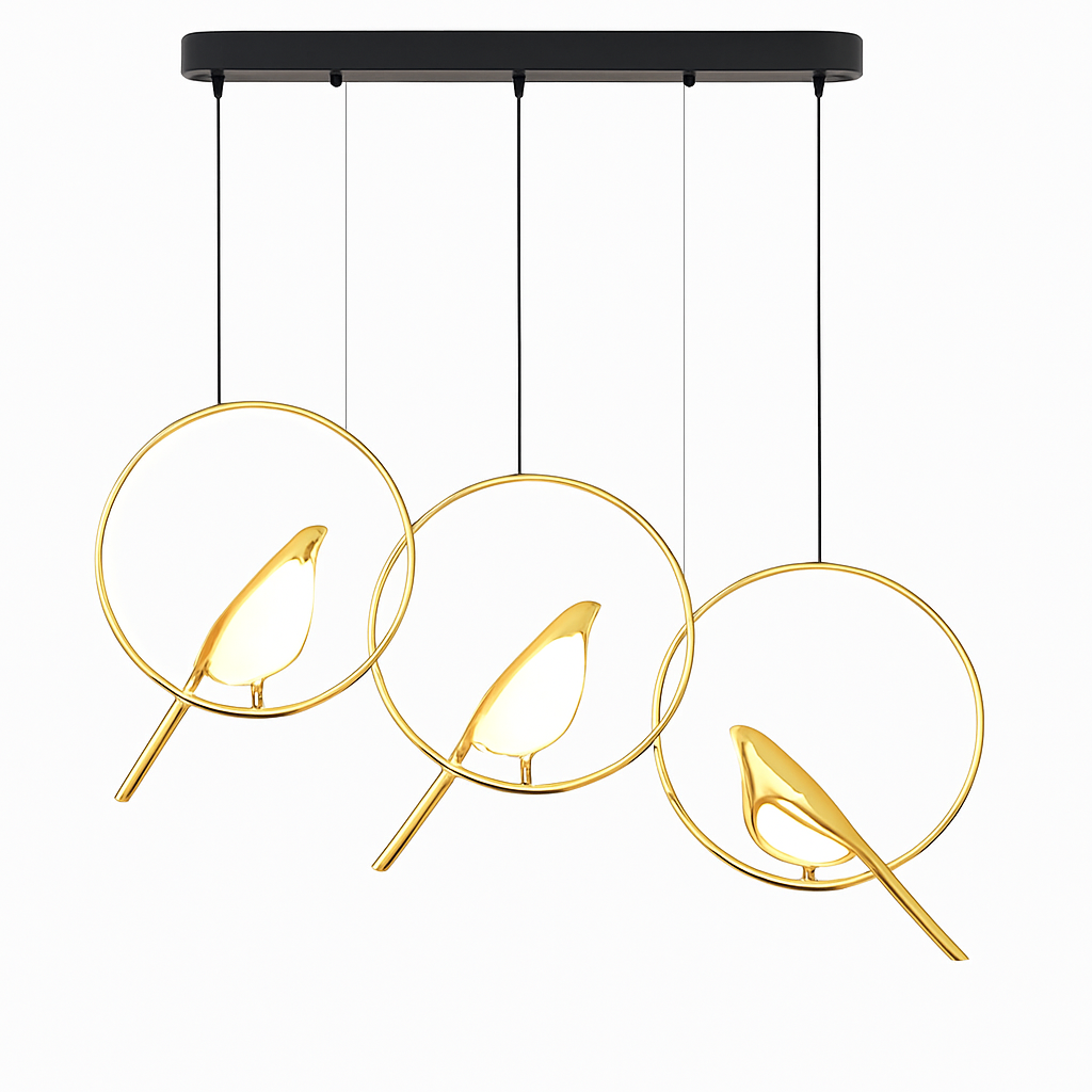 Suspension créatives d'oiseau de pie Applique murale simple salon restaurant étude lampadaire maison LED lustre de plafond de luxe