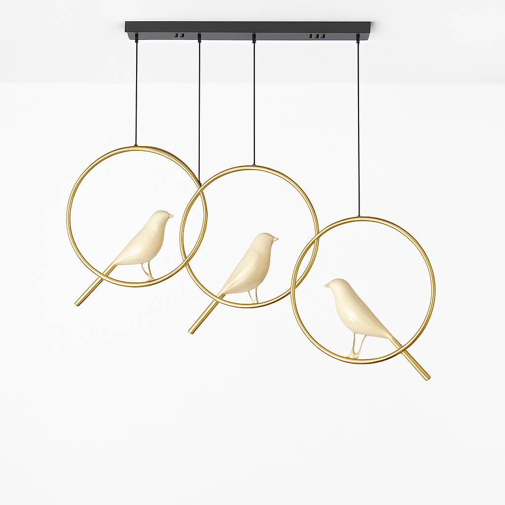 Suspension créatives d'oiseau de pie Applique murale simple salon restaurant étude lampadaire maison LED lustre de plafond de luxe
