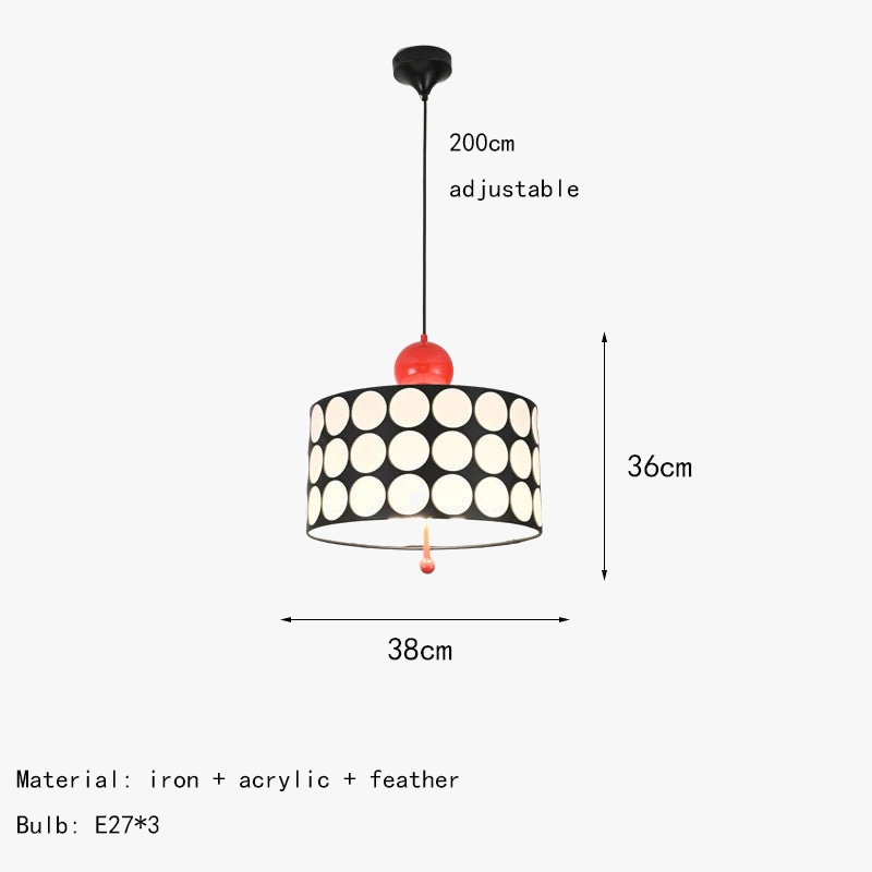 suspension cylindrique métallique pour luminaires de cuisine