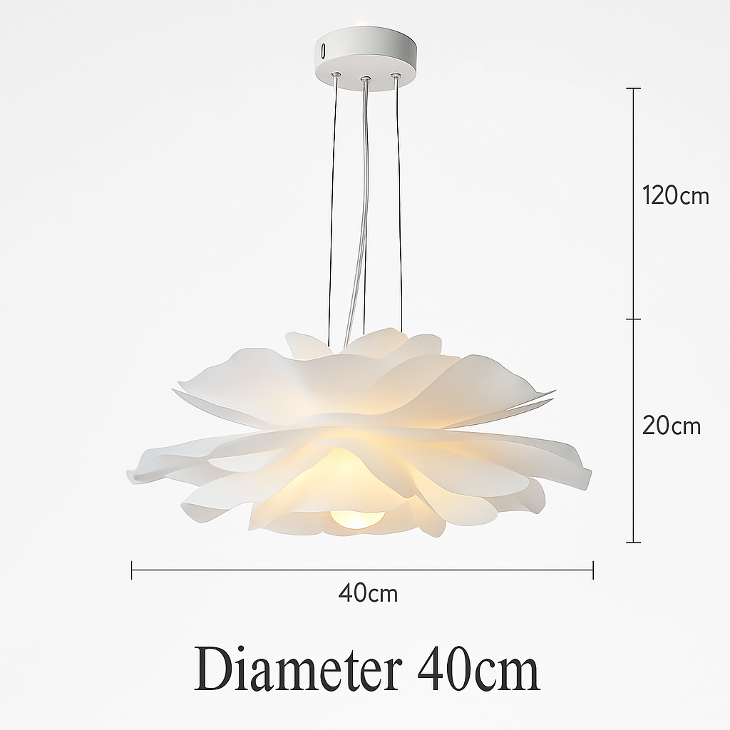 suspension décoration nordique acrylique fleur abat-jour