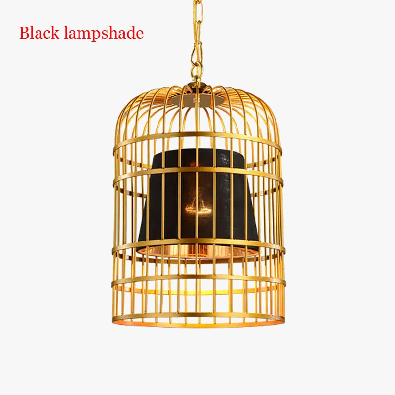 suspension décorative en forme de cage à oiseaux chinoise