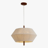 suspension décorative en tissu style japonais éclairage led élégant