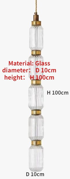 suspension décorative en verre style post-moderne pour divers espaces