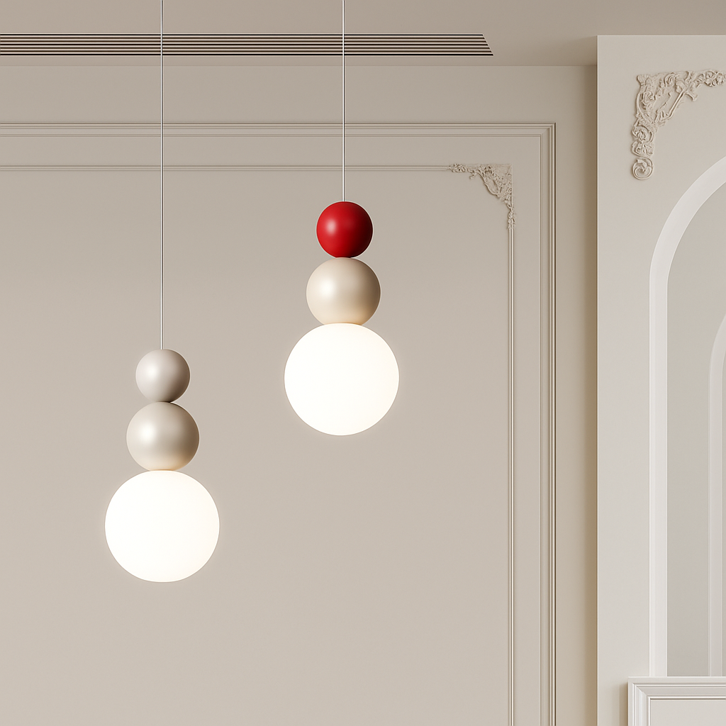 suspension danoise led boule lumineuse pour décoration intérieure