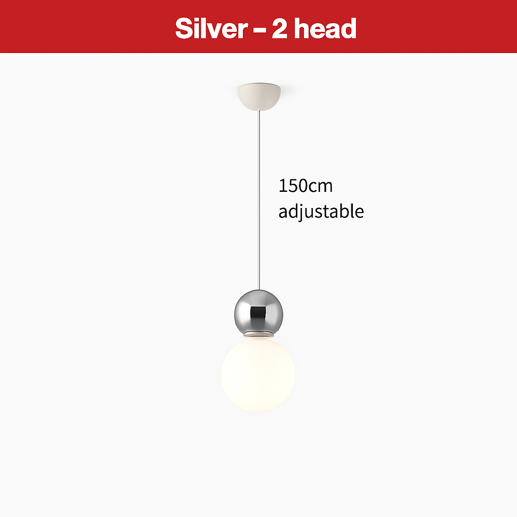 suspension danoise led boule lumineuse pour décoration intérieure