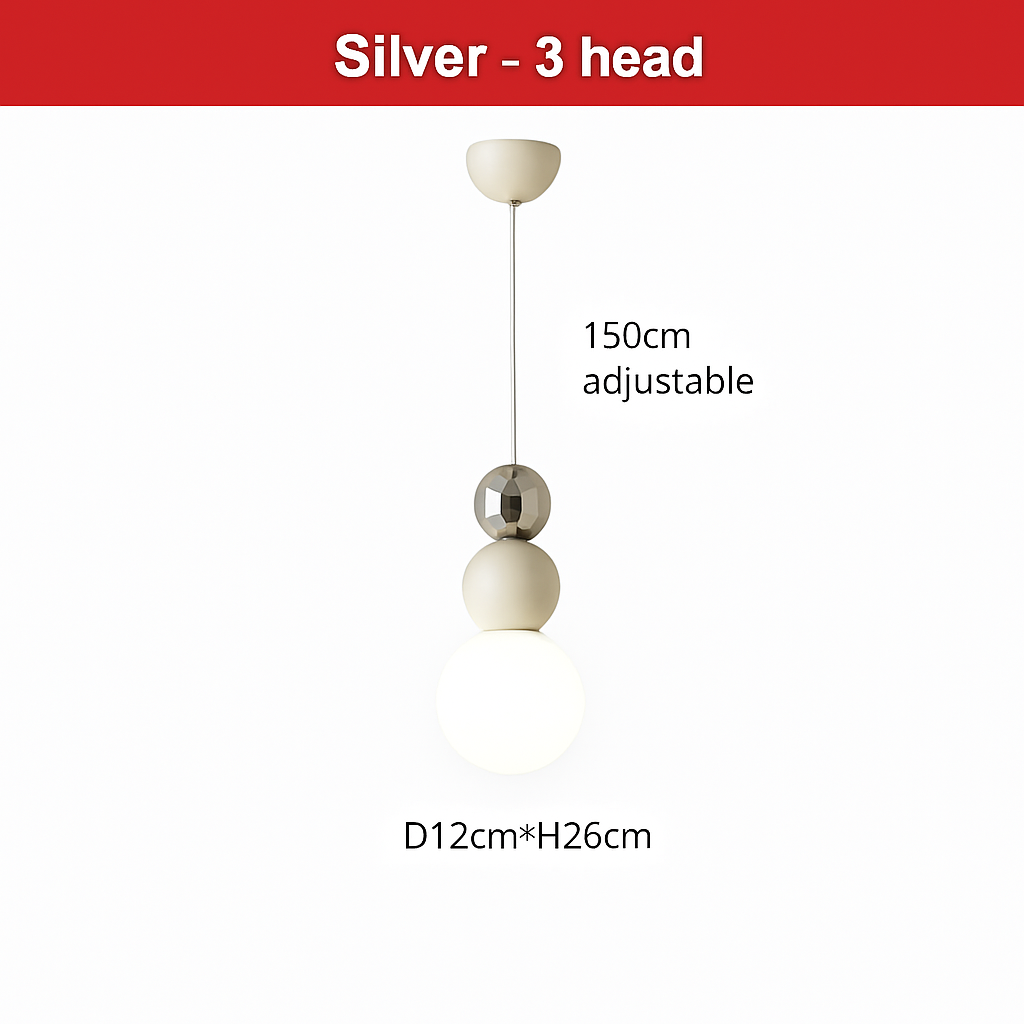 suspension danoise led boule lumineuse pour décoration intérieure