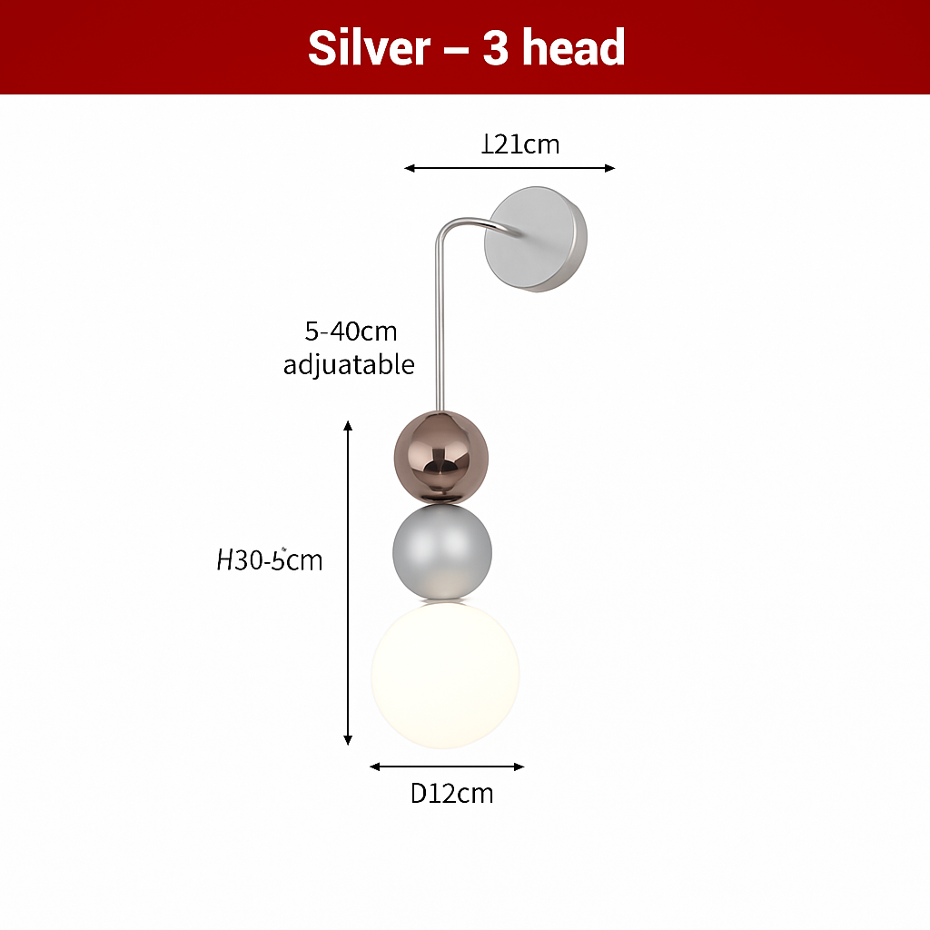 suspension danoise led boule lumineuse pour décoration intérieure