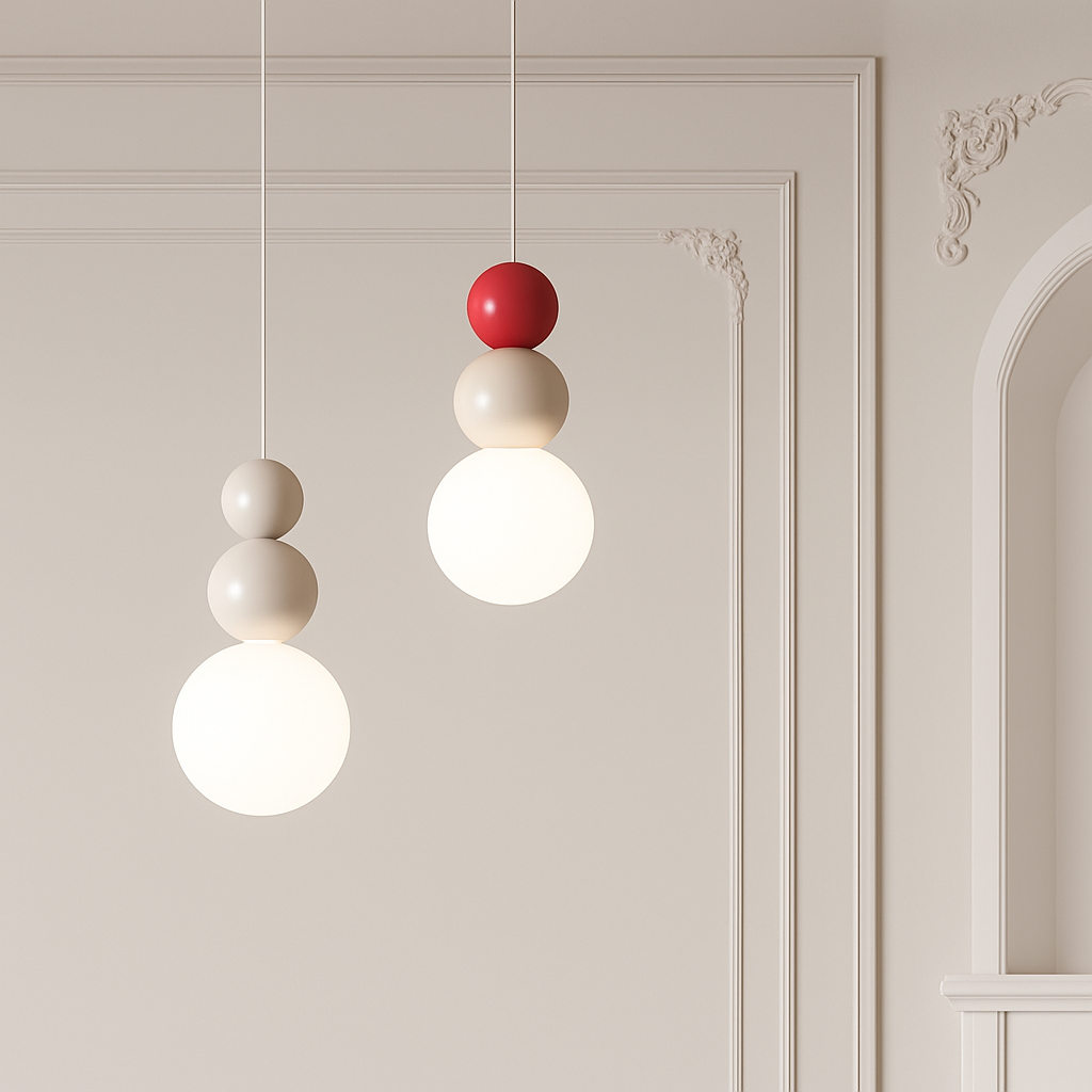 suspension danoise led boule lumineuse pour décoration intérieure