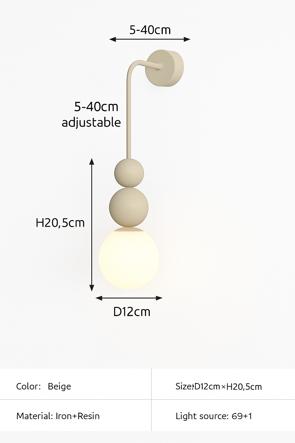 suspension danoise led boule lumineuse pour décoration intérieure