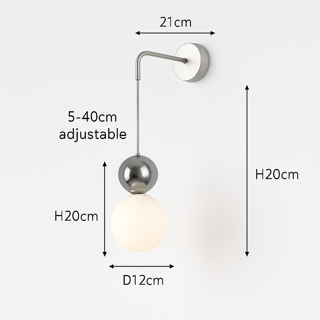 suspension danoise led boule lumineuse pour décoration intérieure