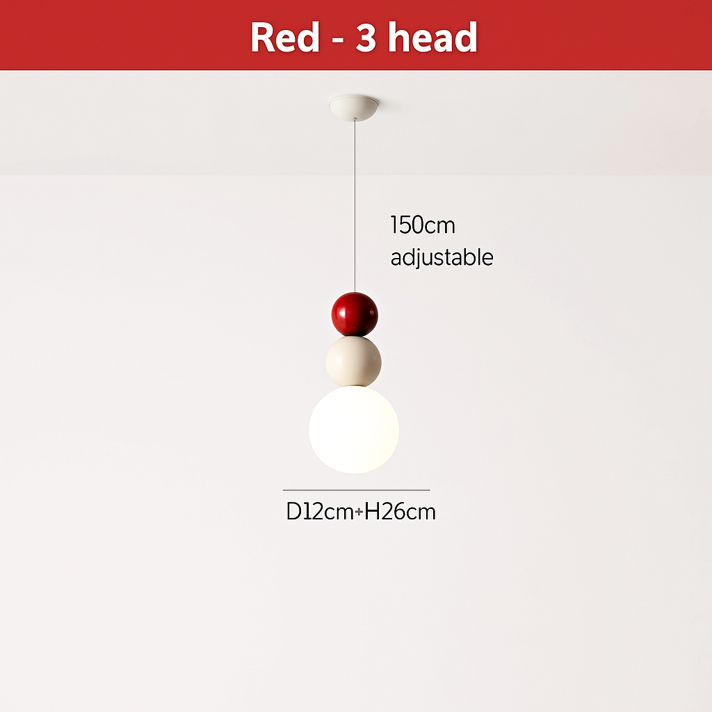 suspension danoise led boule lumineuse pour décoration intérieure