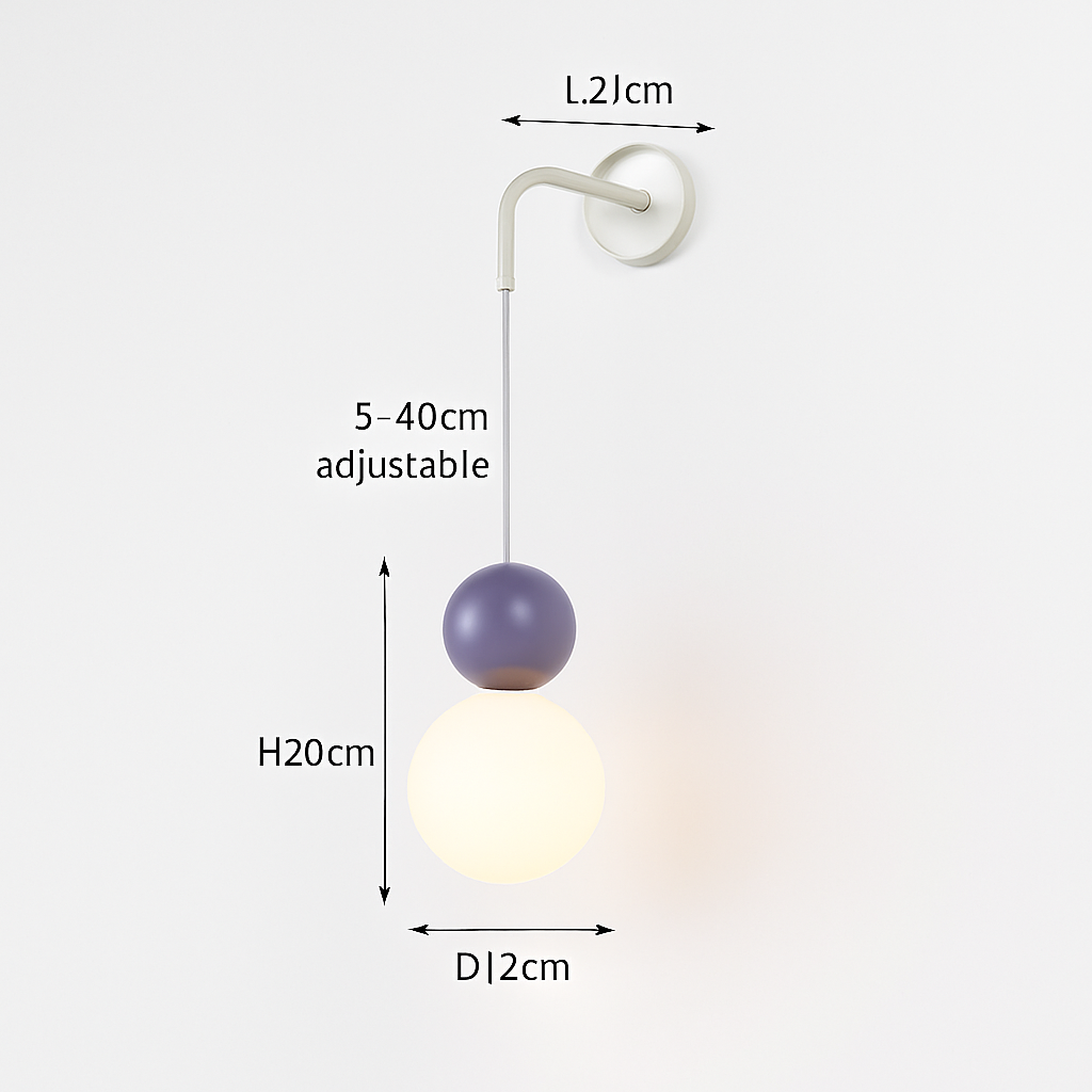 suspension danoise led boule lumineuse pour décoration intérieure