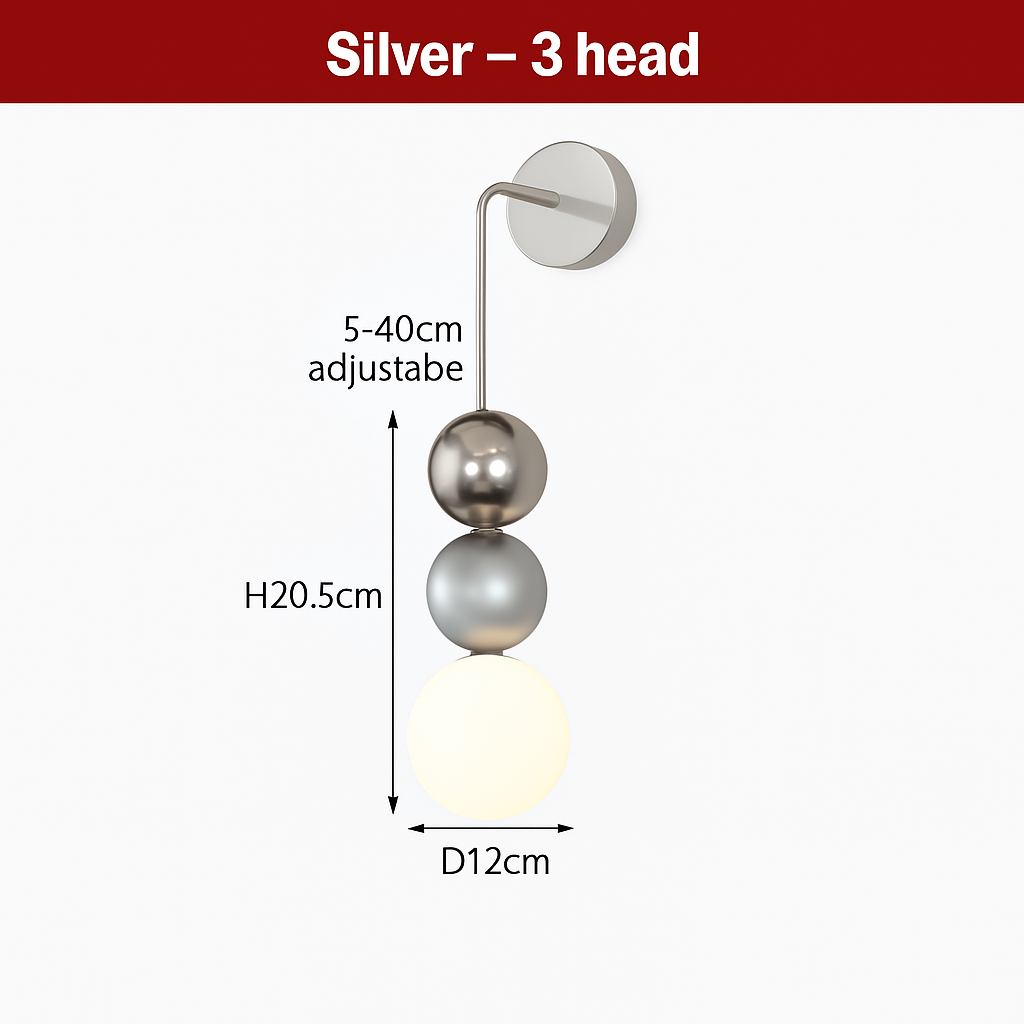 suspension danoise led boule lumineuse pour décoration intérieure