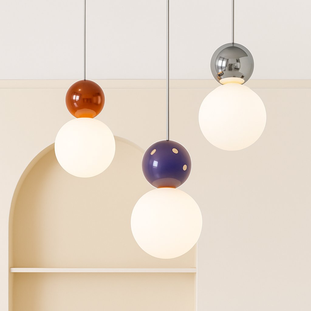 suspension danoise led boule lumineuse pour décoration intérieure